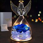 Mom Gifts for Mothers Day Rose Flower in Glass Angel Rose Angel Gifts for Women