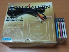 Sega Saturn with S-terminal cable and software