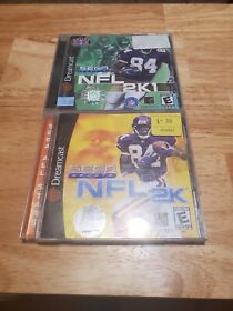 Sega Dreamcast NFL 2k And 2K1 complete 