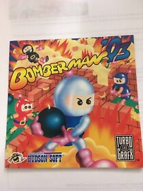 Bomberman 93 manual Turbo Grafx 16 TG16 