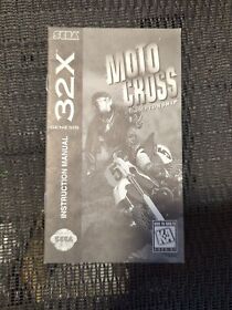 Moto Cross Championship 32X Motocross Sega Genesis Instruction Manual Only