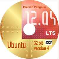 Ubuntu 12.04.5 LTS Linux DVD 32 bit great alte