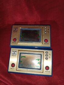 Lot Of 2 Nintendo Game and Watch Parachute Wide Screen Console 