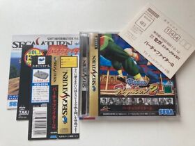 Sega Saturn Virtua Fighter 2 Japan JP GAME SS w/Spine Reg Card U189