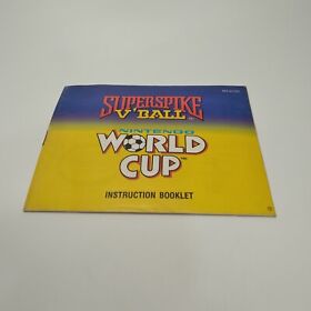 FOLLETO DE INSTRUCCIONES NES Super Spike V'Ball Nintendo World Cup SOLAMENTE