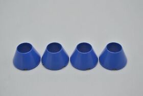 LEGO 4 X Cone Open Hollow Without Studs Blue Cone 4x4x2 Hollow No Studs 4742
