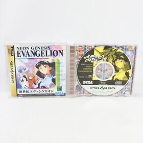 NEON GENESIS EVANGELION White Sega Saturn Japan Game ss