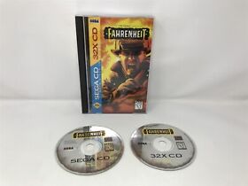 Fahrenheit - Sega 32X CD- Complete in box CIB with Reg Card MINT