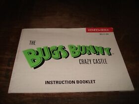 Bugs Bunny Crazy Castle Manual Only NES Nintendo