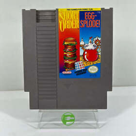 Short Order/Eggsplode (Nintendo NES, 1989) Cartridge Only