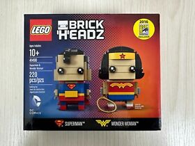 LEGO SDCC Comic-Con 2016 41490 Superman & Wonder Woman Brick Headz DC Comics