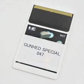GUNHED SPECIAL 047 PC Engine Rewrite Hu Card Tested Unofficial Developer item