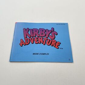 notice Nintendo NES Kirby's Adventure FRA Quasi neuf