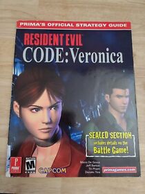 Resident Evil Code: Veronica Prima Offical Strategy Guide Dreamcast Capcom 
