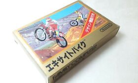 ✨ Excitebike 1984 Gold Box Famicom Nintendo Boxed FC NES HVC-EB ✨