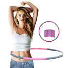 Einstellbarer Hula Hoop Reifen Pink für Fitness Workout Gymnastik Bewegung Spaß