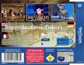 Time Stalkers Dreamcast Rear Inlay Only