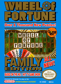 Wheel of Fortune: Family Edition Nintendo NES Vintage Trivia