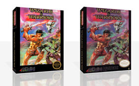 - Scatola di ricambio Wizards & Warriors NES + copertina solo opere d'arte