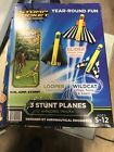 Stomp Rocket Stunt Planes High Flying Planes with Launch Pad 3pk DAMAGED BOX