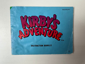 Kirby's Adventure Nintendo Nes Game Instruction Manual UK Version
