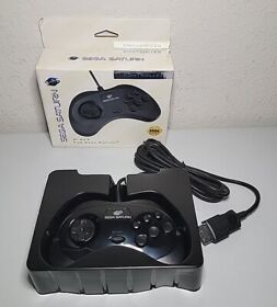 Retro Bit Sega Saturn Controller/ Black/ For Saga Saturn