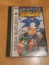 Sonic 3D Blast Sega Saturn With Manual Tested Comes With Case