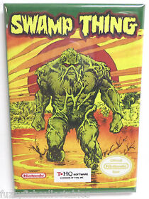 Swamp Thing MAGNET 2"x3" Refrigerator Locker Nintendo NES Vintage Game Box 