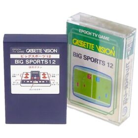 BIG SPORTS12 EPOCH Cassette Vision Japan Import CV Sports NTSC-J Boxed Complete