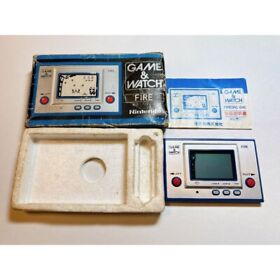 NINTENDO GAME AND & WATCH Fire 1980 w/ BOX Direct From Japan Very Rare Retro