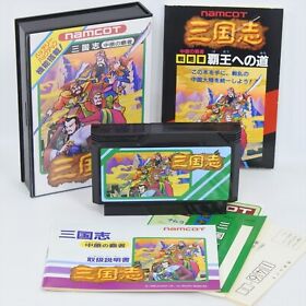 SANGOKUSHI CHUGEN NO HASHA with Book Famicom Nintendo 3078 fc