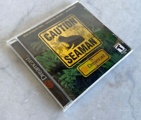 Vintage CAUTION SEAMAN Dreamcast Game Disc 2000