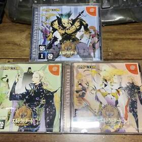 SEGA Dreamcast DC Eldorado Gate Vol.1 2 3 Lot 3 Japan w/Box Instructions