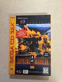 Supreme Warrior for Sega CD 32X Complete In Box CIB