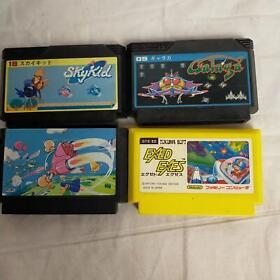 Famicom (FC) Game software Shooting [Sky Kid, Galaga, Twinbee, Exed Exes] namcot