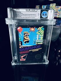 Nintendo NES Gumshoe WATA 6.5 CIB Graded Black Box Game