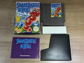 Nintendo NES Game - SNAKE RATTLE N ROLL - Complete Retro Rare Collectible