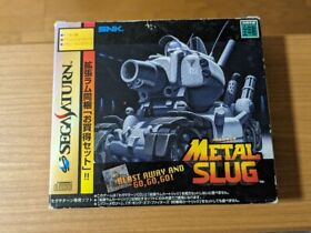 METAL SLUG SEGA Saturn Game disk,1M RAM,Manual,Boxed set tested-e0316- Used