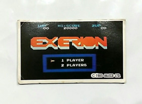 (Game Item) Menko, Famicom, Exerion, 1985, Retro, Amada, Nintendo, Card.