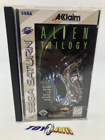Alien Trilogy (Sega Saturn, 1996) Complete with Manual + Registration Card