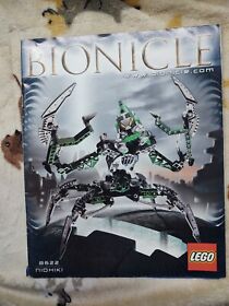 Lego Bionicle (8622) Nidhiki Instruction Manual Only