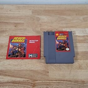 Heavy Barrel Nintendo NES With Instruction Booklet Manual Tested 