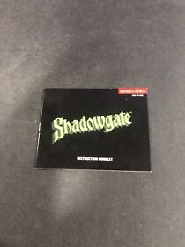 Shadowgate nes Manual