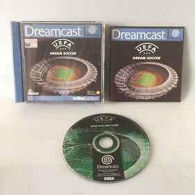 UEFA Dream Soccer Sega Dreamcast Game CD 810-0268-09 2000 PAL Complete w/ Manual