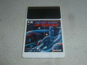 JAPANESE IMPORT PC ENGINE HU CARD GAME ONLY SIDE ARMS HE SYSTEMS CAPCOM 1989