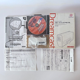 SEGA Dreamcast Broadband Adapter BBA HIT-0400 Complete Box Set Tested DC Japan