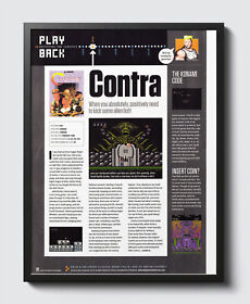 Contra Nintendo NES Glossy Review Poster Print Unframed G1417