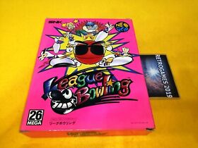 Neo Geo SNK  LEAGUE BOWLING CARTON BOX  Neogeo  AES SNK RARE!