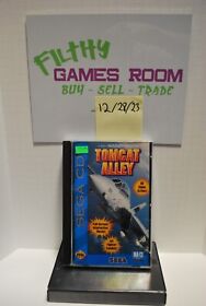 Tomcat Alley (CD de Sega, 1994) en caja con regulación, estuche sin agrietar, bisagras intactas