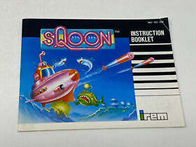 Irem SQOON NES Nintendo Original Manual - In Great Shape!